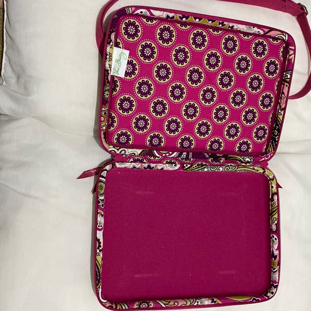 Vera Bradley IPad case. 12x8 inside. Hot pink paisley pattern. - Picture 2 of 2